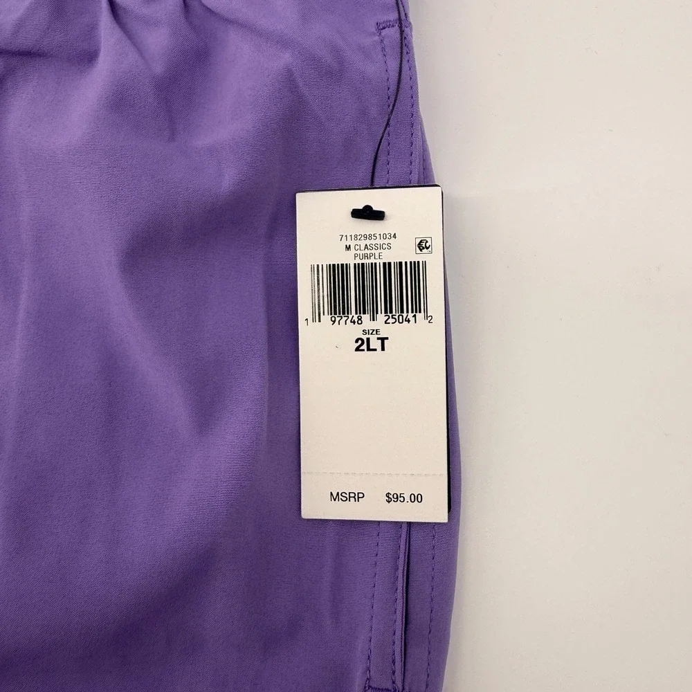 Polo Ralph Lauren Swim Trunks Mens 2XLT Purple Embroidered Pony Big & Tall NEW